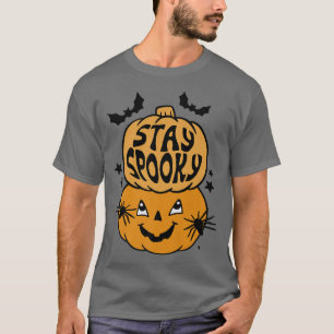 ステイグルーヴおもしろいィ怖いカボチャこうもりハロウィーンCos Tシャツ