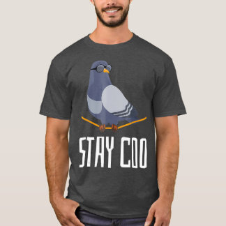 ステイコバードTシャツ野鳥観察おもしろいクールハト Tシャツ