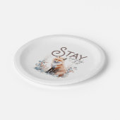 ステイコージーウッドランドキツネ ペーパープレート (アングル)