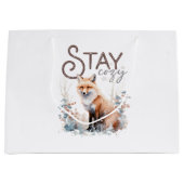 ステイコージーウッドランドキツネ ラージペーパーバッグ (正面)