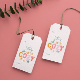 ステイコージークリスマスブライトストライプ ギフトタグ