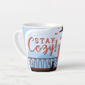 ステイコージーハイゲオータム秋フォークアートデコールADD NAME カフェラテマグ (左アングル)