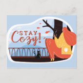 ステイコージーハイゲオータム秋フォークアートデコールADD NAME ポストカード (正面)