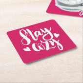 ステイコージー スクエアペーパーコースター (アングル)