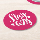 ステイコージー ラウンドペーパーコースター (アングル)