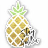 ステイゴールデントロピカルパイナップル シール (正面)