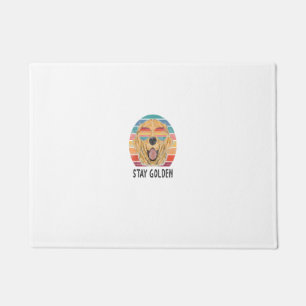 ステイゴールデンレトリエバードッグギフト ドアマット