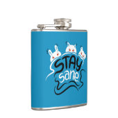 ステイサンマおもしろいドネスタイポグラフィ フラスク (右)