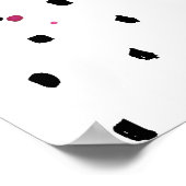 ステイシックなホットピンクポスター ポスター (角)