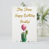 ステイシャープ、ハッピーバースデーの刺すようなカード 招待状 (スタンド正面)