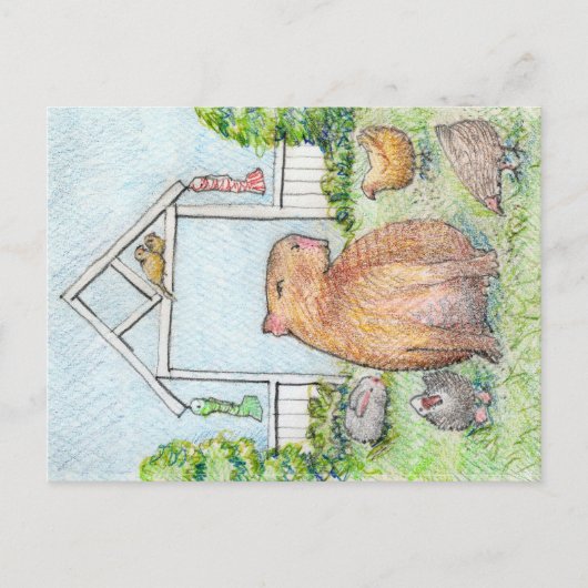 ステイシーのおもしろい農場はがき ポストカード (正面)