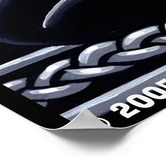 ステイシーピンクfeary市街の風景の入れ墨ポスター ポスター (角)