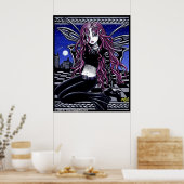 ステイシーピンクfeary市街の風景の入れ墨ポスター ポスター (キッチン)