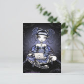 ステイシーミッドナイトサーフィンラップトップフェアリーハガキ ポストカード (スタンド正面)