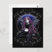 ステイシー魔法鏡ピンクフェアリーファンタジー ポストカード (正面/裏面)