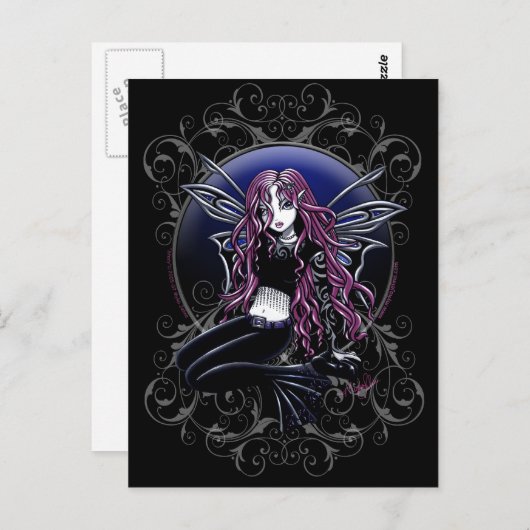 ステイシー マジック ミラー ピンク フェアリー ファンタジー ポストカード (正面/裏面)
