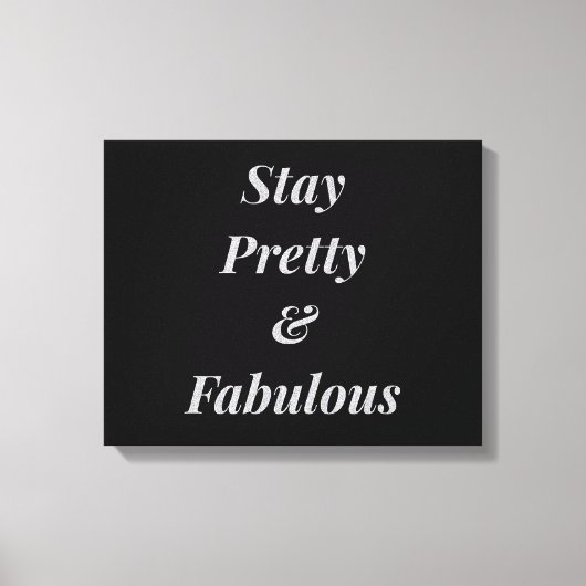 ステイスタイリッシュかわいらし&素晴らしいキャンバス キャンバスプリント (正面)