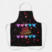 ステイストロングタイポグラフィ エプロン (正面)