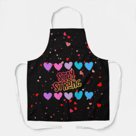 ステイストロングタイポグラフィ エプロン
