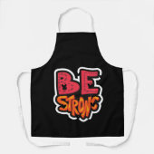 ステイストロングタイポグラフィ エプロン (正面)