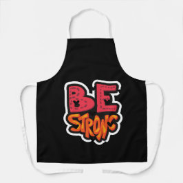 ステイストロングタイポグラフィ エプロン