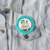 ステイストロングミアステニアグラビスウォリアボタン 缶バッジ (インサイチュ)