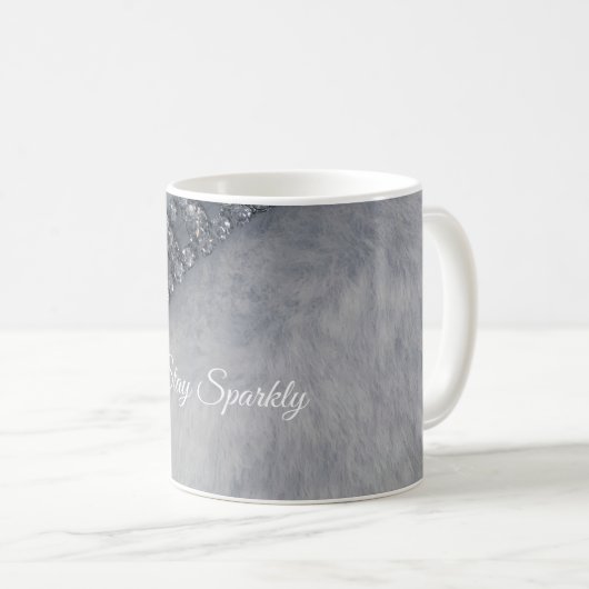 ステイスパークリーのダイヤモンドとファーコーヒーマグ コーヒーマグカップ (正面右)