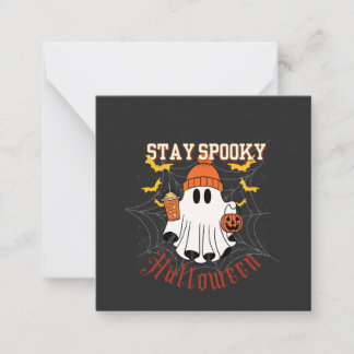 ステイスプーキーゴーストハロウィン ノートカード