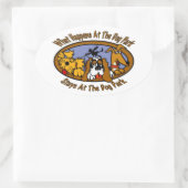 ステイズ@ザドッグパーク 楕円形シール (バッグ)