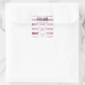 ステイセーフ引用文おもしろいバニー《キリスト教》洗礼式や命名式 スクエアシール (バッグ)