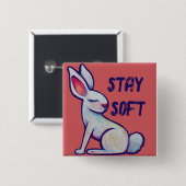 ステイソフト春バニーラビット 缶バッジ (正面&裏面)