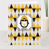 ステイチルヒップホップペンギンカッコいいキッド カード (正面)