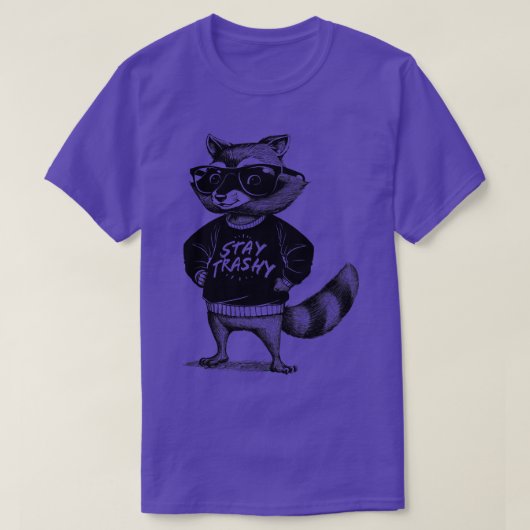 ステイトラシーラクーン Tシャツ (デザイン正面)