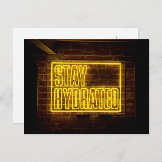 ステイハイドレーネオンイエローサイン ポストカード (正面/裏面)