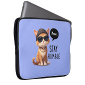 ステイハンブルキャットデザインノートパソコンケースエレクトロニクスバッグ ラップトップスリーブ (正面右)