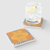 ステイパーソナライズされたサニー ストーンコースター (横)