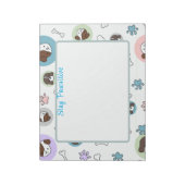 ステイパーソナライズされたパシティブ犬のノートパッド ノートパッド (回転)