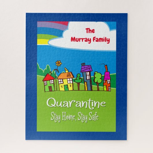 ステイパーソナライズされたホームステイセーフホームズ ジグソーパズル (縦)