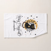 ステイパーソナライズされたマジカルキャットをテーマ バスタオルセット (ハンドタオル)