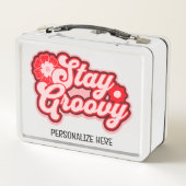 ステイパーソナライズされたGroovy 70のレトロ メタルランチボックス (裏面)