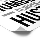 ステイフォーカスステイ謙虚 ポスター (角)