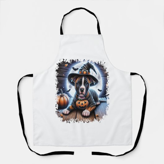 ステイフドッグハロウィーンスクエア エプロン (正面)