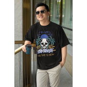ステイフレッシュスカルビーチTシャツ – Edgy Surf Tシャツ