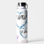 ステイフレッシュテアモウォーターボトル – ロマンチックなハートデ ウォーターボトル (背面)