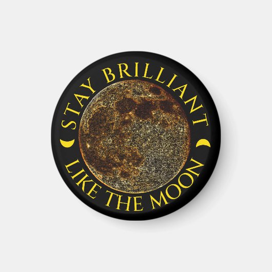 ステイブリリアントザムーン – ゴールデンルナー引用文 マグネット (正面)