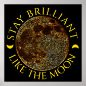 ステイブリリアントザムーン – 天空引用文 ポスター (正面)