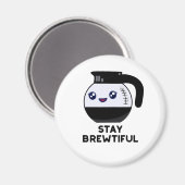 ステイブルワーおもしろいコーヒーポットプリン マグネット (正面/裏面)