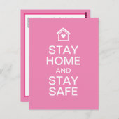 ステイホームアンドステイセーフ ポストカード (正面/裏面)