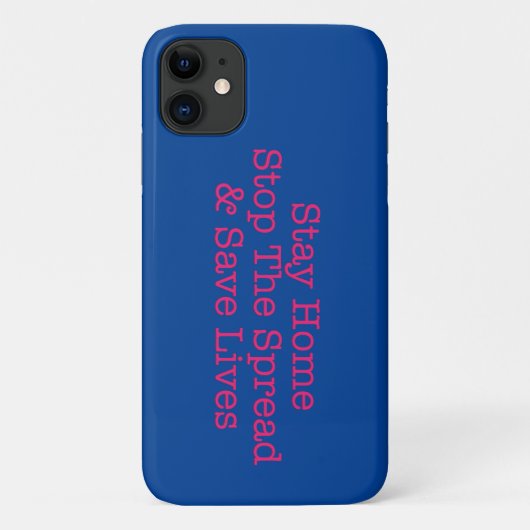 ステイホームステイストップスセーフザスプレッド Case-Mate iPhoneケース (裏面)