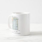 ステイホームステイセーフコロニアルフロントドア コーヒーマグカップ (正面左)